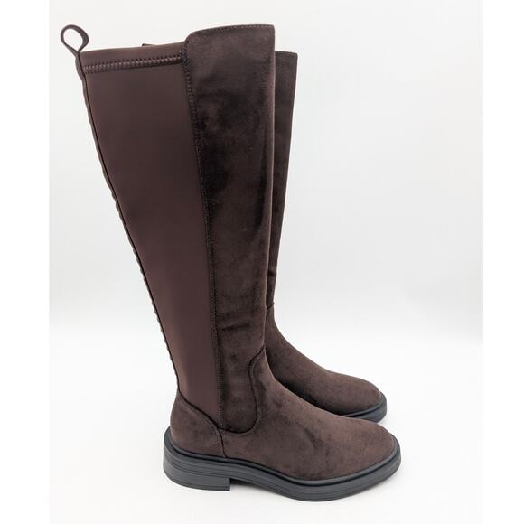 Reaction Kenneth Cole Anabelle Boots Round Toe Chocolate Size US6.5 EU37 - Picture 3 of 13